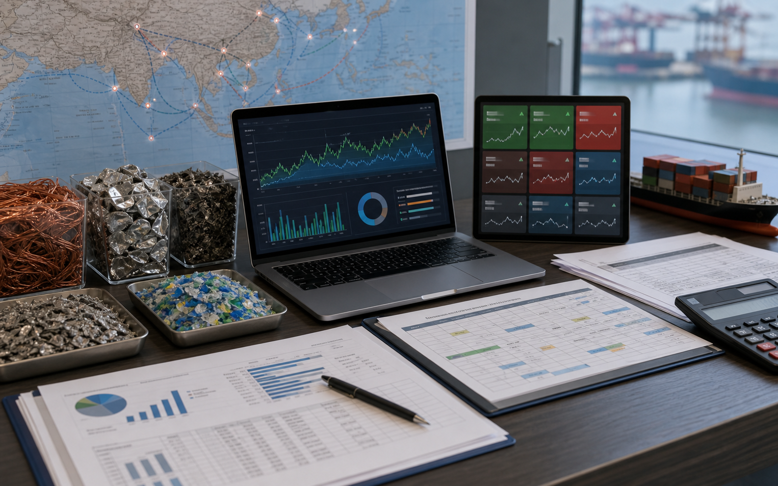 Scrap and base metals market desk with logistics review